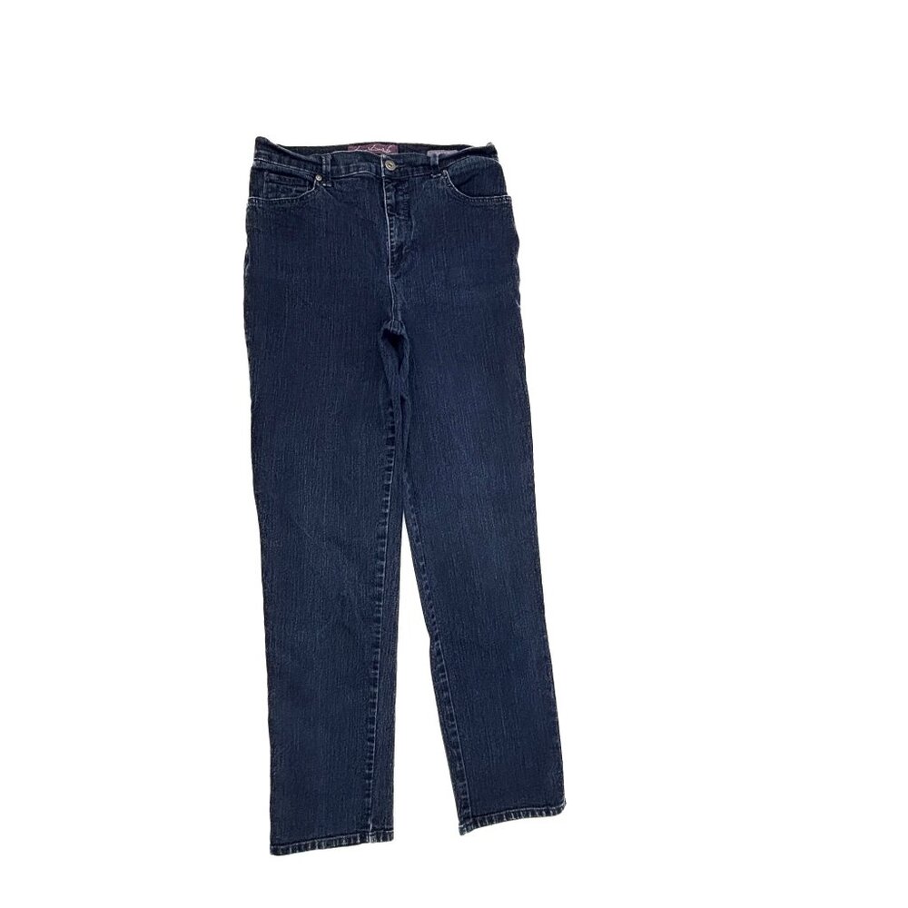 Gloria Vanderbilt Amanda Straight Leg Women's size 10 Dark Wash Blue Denim jeans